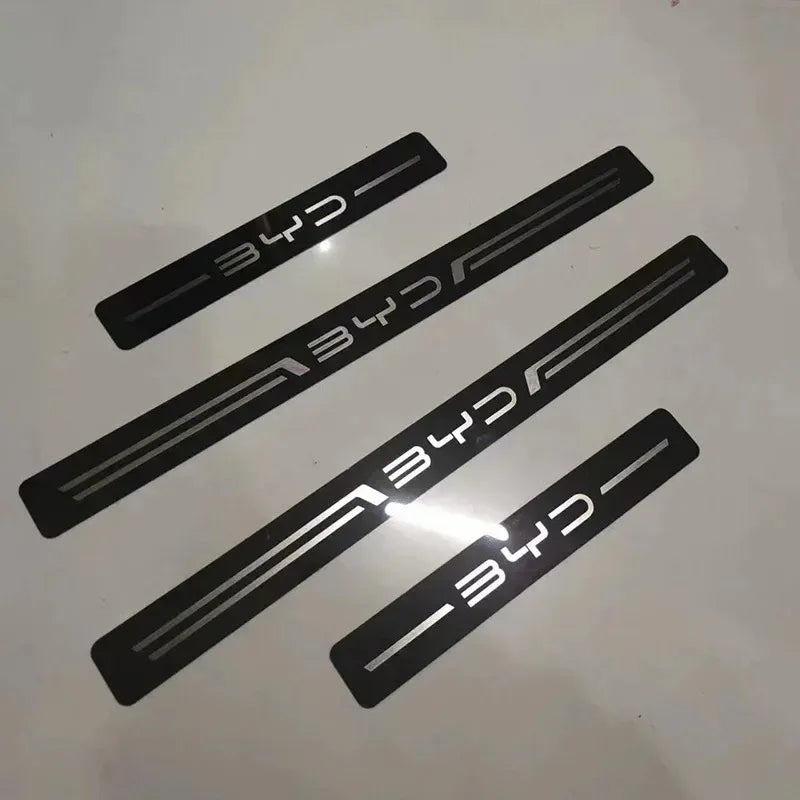 BYD Stainless Steel Door Sill Protectors (Set of 4)