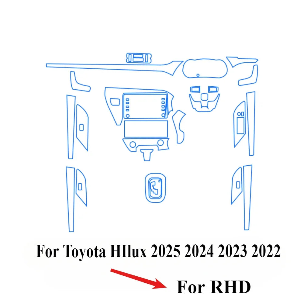 Toyota Hilux Interior Protective Film Kit