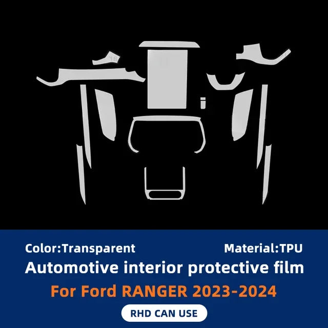 Ford Ranger Interior TPU Anti-Scratch Film
