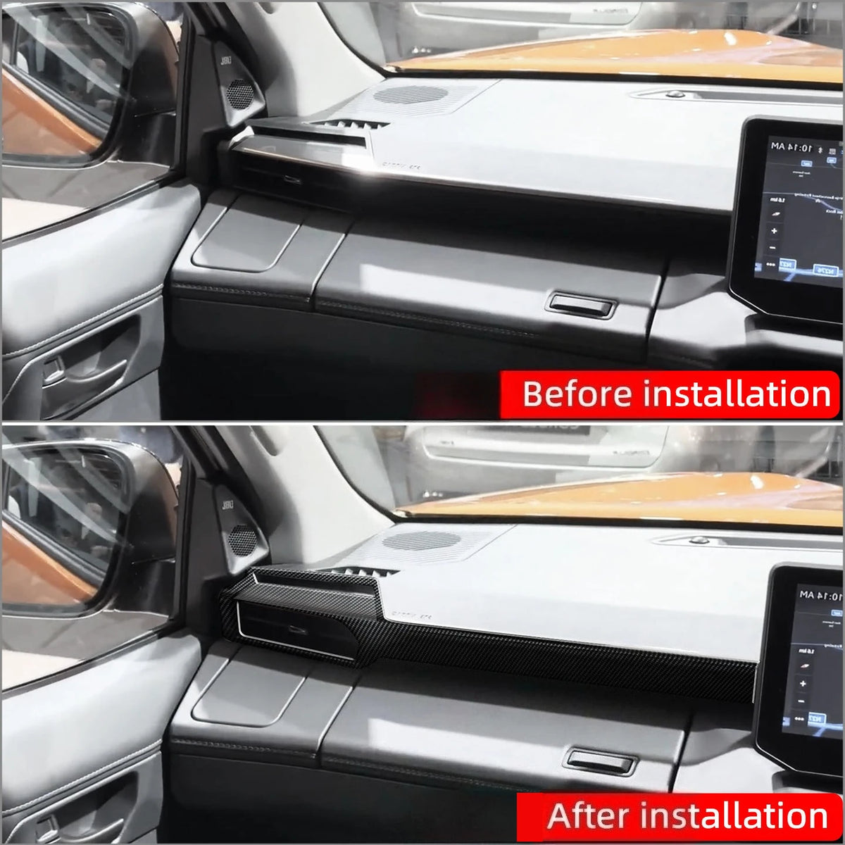 Toyota Hilux Carbon Fibre Console & Vent Trim
