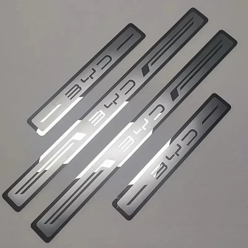 BYD Stainless Steel Door Sill Protectors (Set of 4)