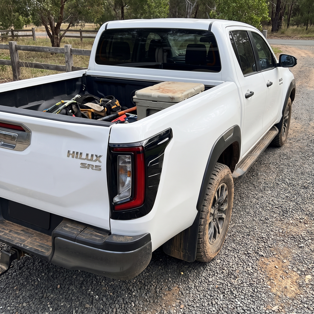Toyota Hilux SR5 Taillight Covers - Black 2 Pieces hero