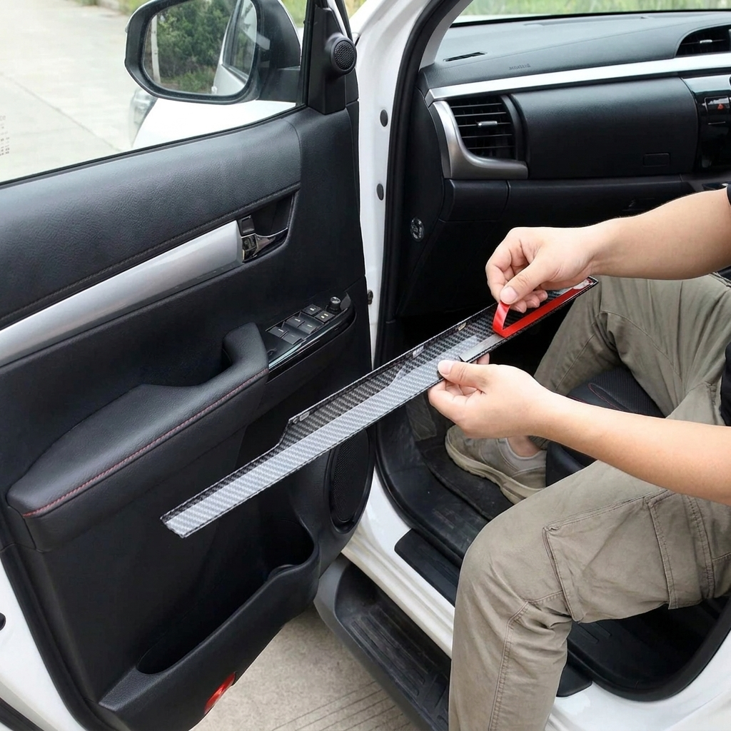 Toyota Hilux Carbon Fibre Door Trim Set
