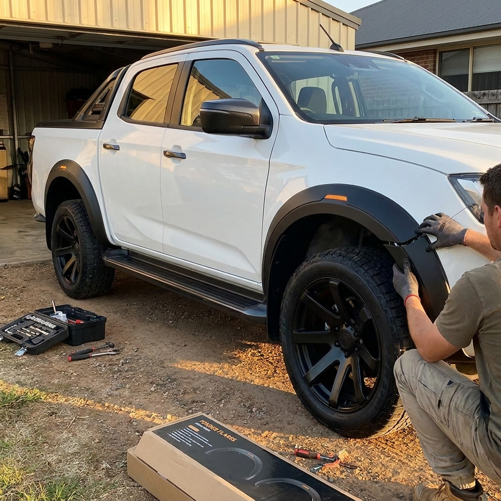Isuzu D-Max Fender Flares with Reflectors (2020–2023)