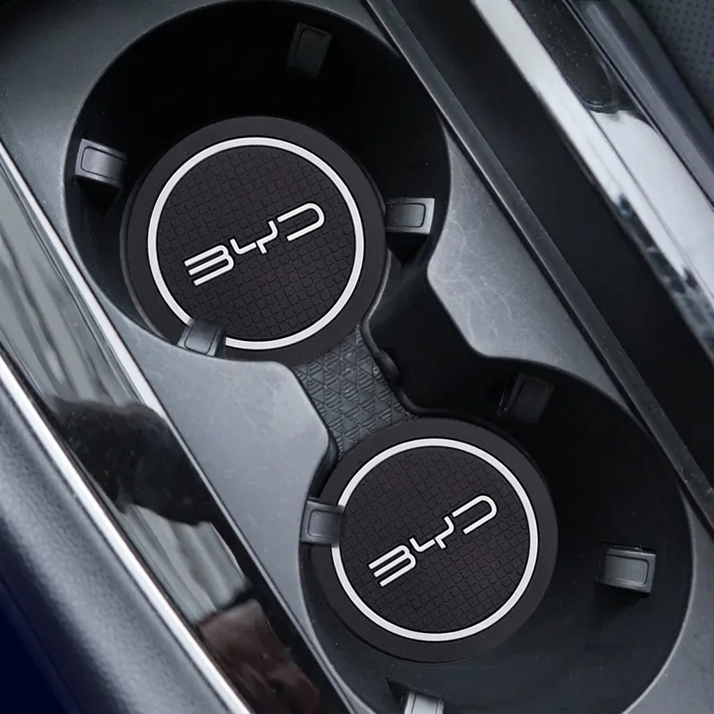 BYD Cup Holder Coaster Mats (2pc)
